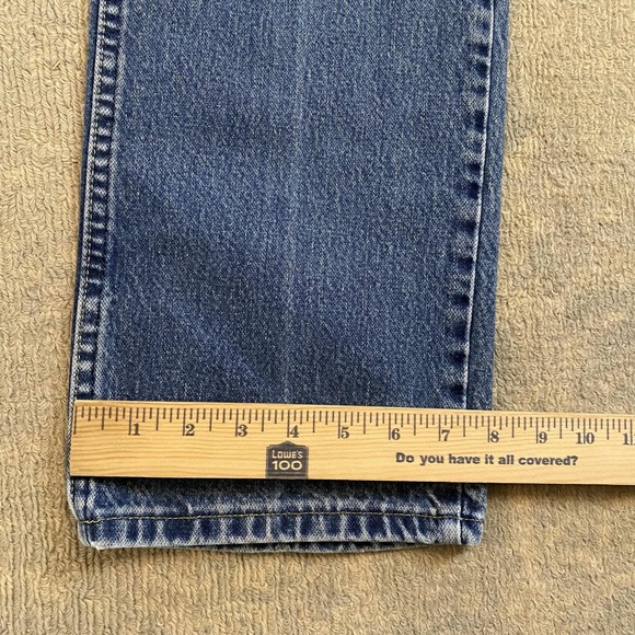 Wrangler George Strait Jeans Mens 34x36 Blue Medium Wash Straight Denim Pants - Picture 8 of 12